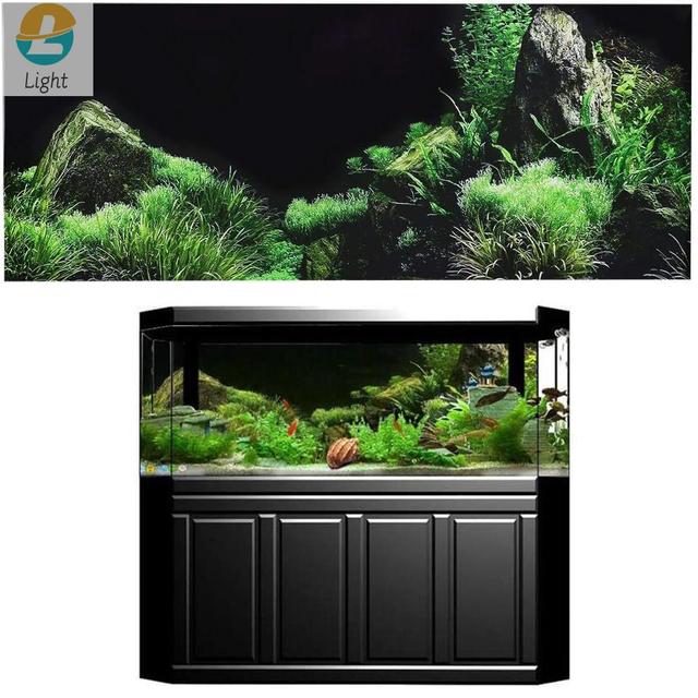 3d Aquarium Landscape Poster Rainforest Wallpaper Fish Tank Background  Decoration Pvc Self Adhesive Backdrop Hd Sticker - Decorations & Ornaments  - AliExpress